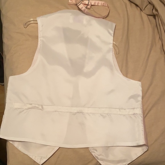 Pink and White vest and pink tie - size Small - worn once! 10/10 condition - Picture 4 of 4